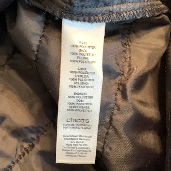 Chico’s XL Sequined Vest In EUC - Picture 6 of 6